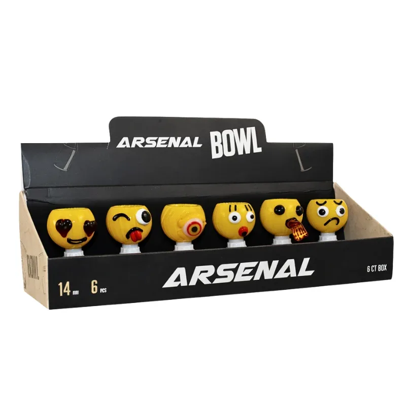 Arsenal - 14mm Expression Series Glass Bowl - Image 2