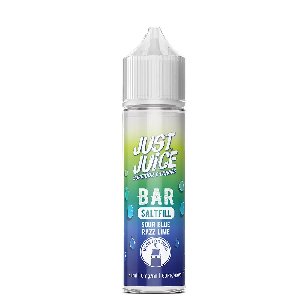 Blue Sour Razz Lime 40ml Bar Saltfill by Just Juice