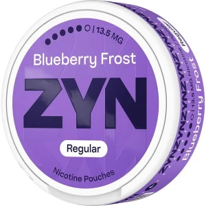 Blueberry frost ZYN regular nicotine pouches 21 pack