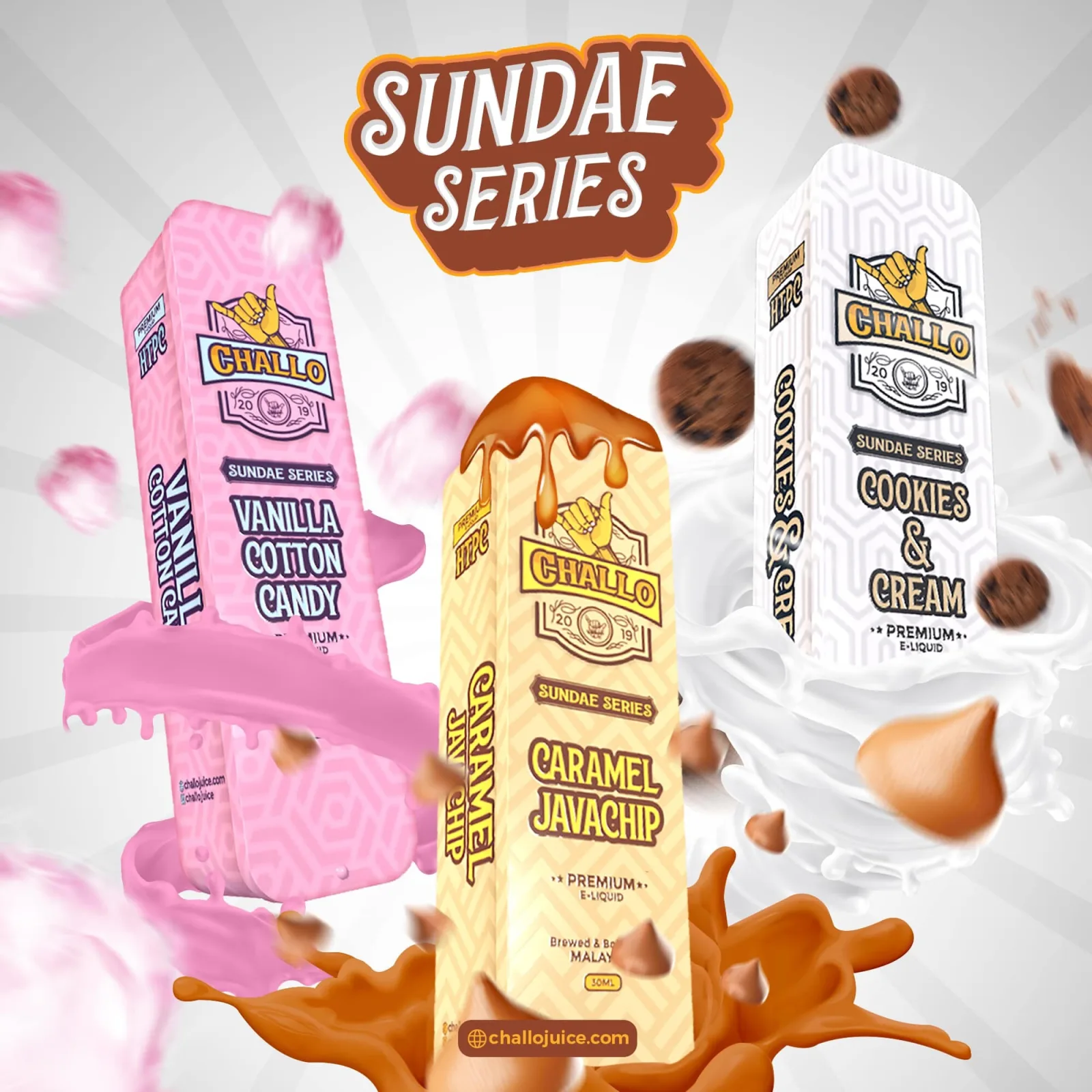 Challo HTPC Sundae Series/Gummy Series/Fruity Series 30ml - Image 2