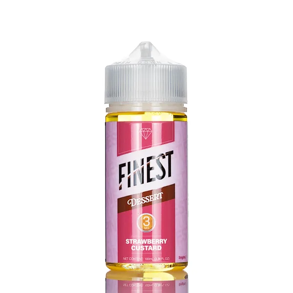 Finest E-Liquid – Desert Edition – Strawberry Custard – 100mL - Image 2