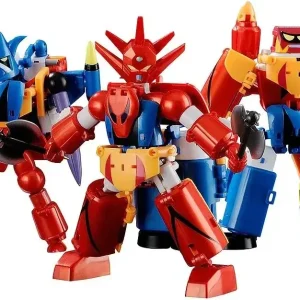 FREEing Getter Robo G Dynamic Change Painted Plastic Figure 4.9in