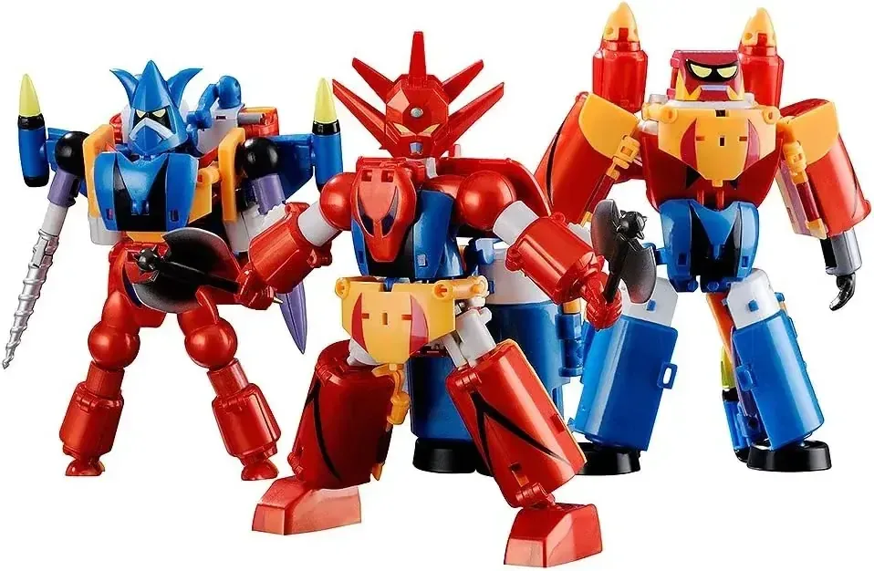 FREEing Getter Robo G Dynamic Change Painted Plastic Figure 4.9in