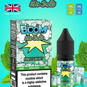 Fresh Mint Boom Nic Salt E Liquid 10ml | 10mg & 20mg | 50/50 VG/PG
