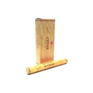 HEM Cedar 9″ Incense Sticks – Hex Box (20g)