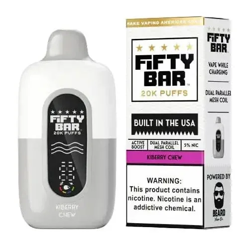 Kiberry Chew - Fifty Bar 20K Disposable Vape