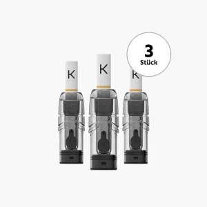 KIWI PODS | Soft Black | 3 pods + 3 cotton filters | 1.2 Ohm