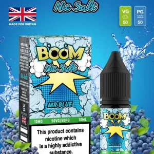 Mr Blue Boom Nic Salt E Liquid 10ml | 10mg & 20mg | 50/50 VG/PG