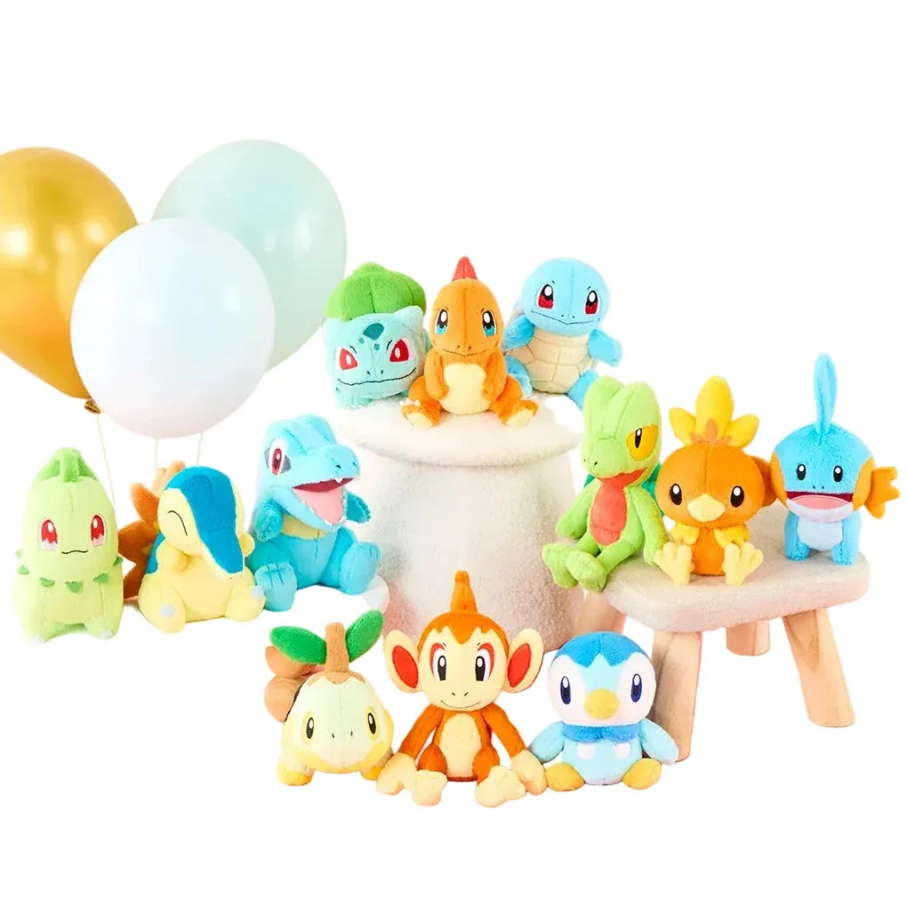 Pokémon 30th Anniversary Vol.1 Lottery Prize Starters Plushie Collection