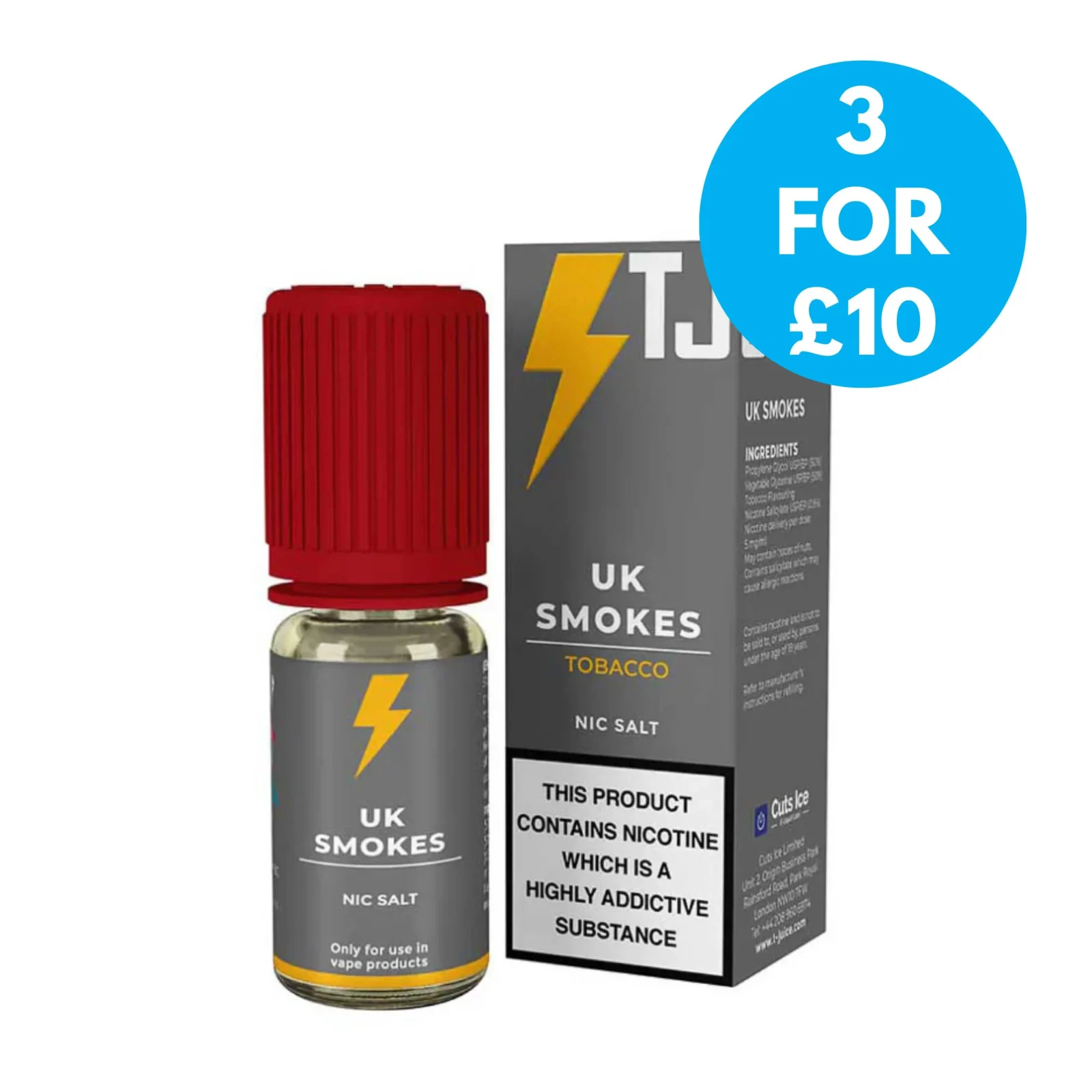 T Juice 20mg (2%) Nic Salt E-liquid 10ml