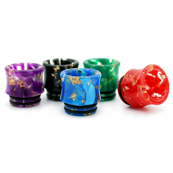 Gold Flake ( Hour Glass Shaped ) 810 Drip Tips