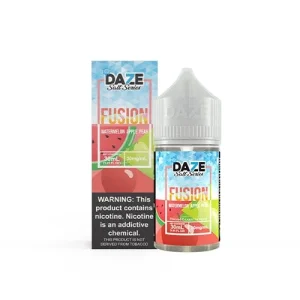 7 Daze Fusion Watermelon Apple Pear ICED 30ml Nic Salt Vape Juice - 50mg