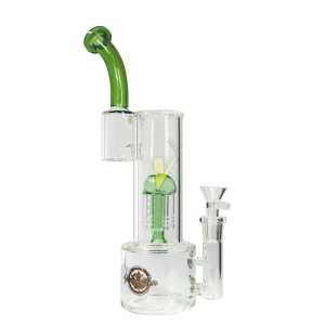 Shadow Glass 11.5 Inch Three Chamber Tree Perc Water Pipe