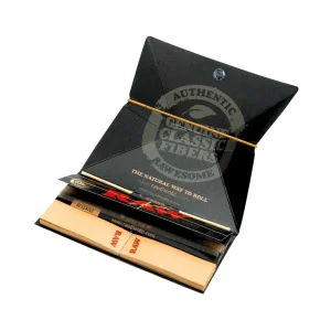 RAW - Black Artesano KS Slim Papers w/ Tips