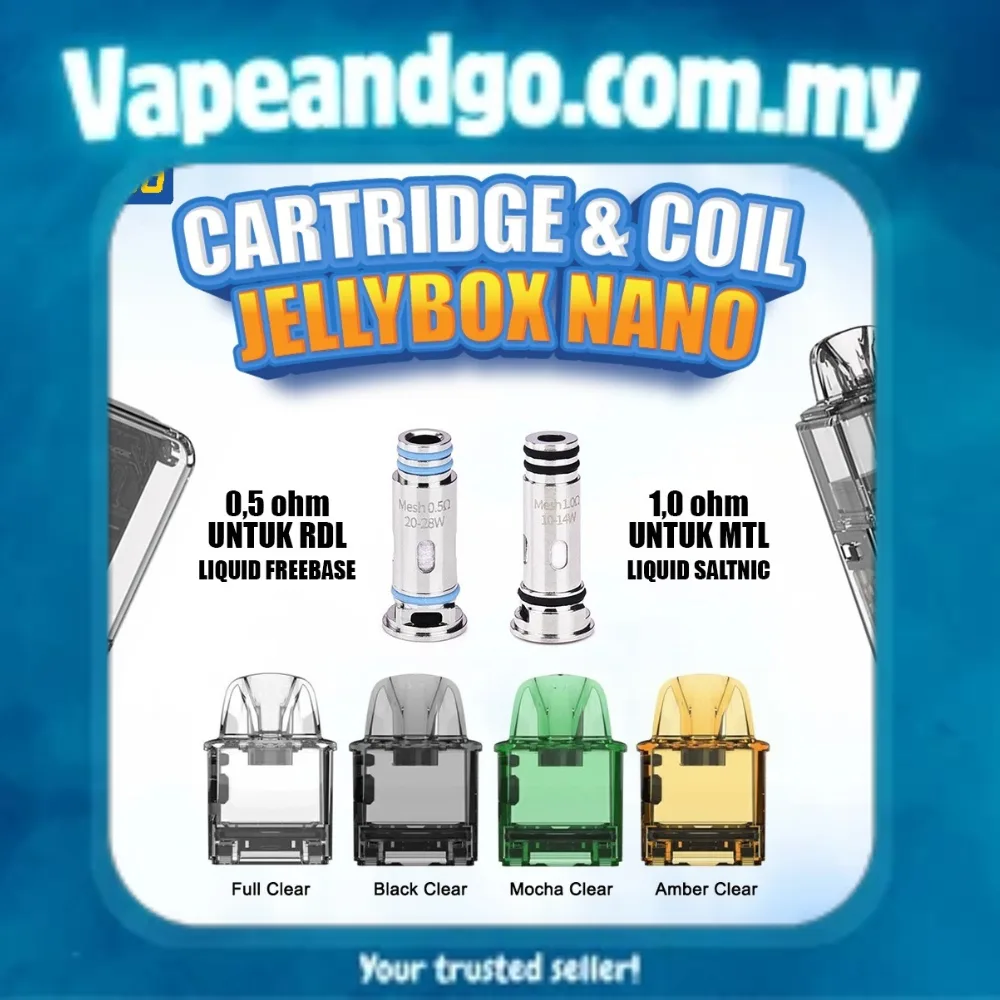 Rincoe Jellybox Nano / Nano 2 Cartridge & OCC Coils Genuine Stock Buy Now