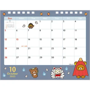 San-X Rilakkuma 2025 Tabletop Calendar Cd38201