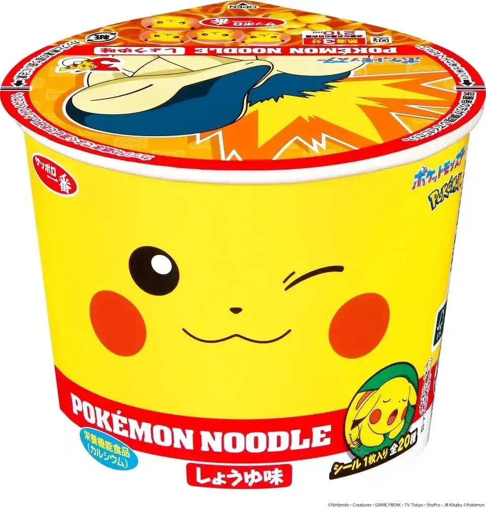 Sapporo Ichiban Pokemon Soy Sauce Ramen Noodle Cups 12-Pack