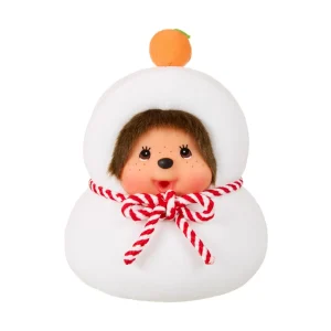 Sekiguchi Monchhichi Kagamimochi Plush Toy Small 202928 H16xW12xD11cm
