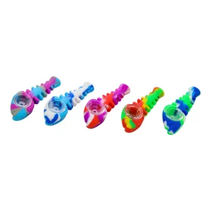 Silicone Fish Hand Pipe - 4in