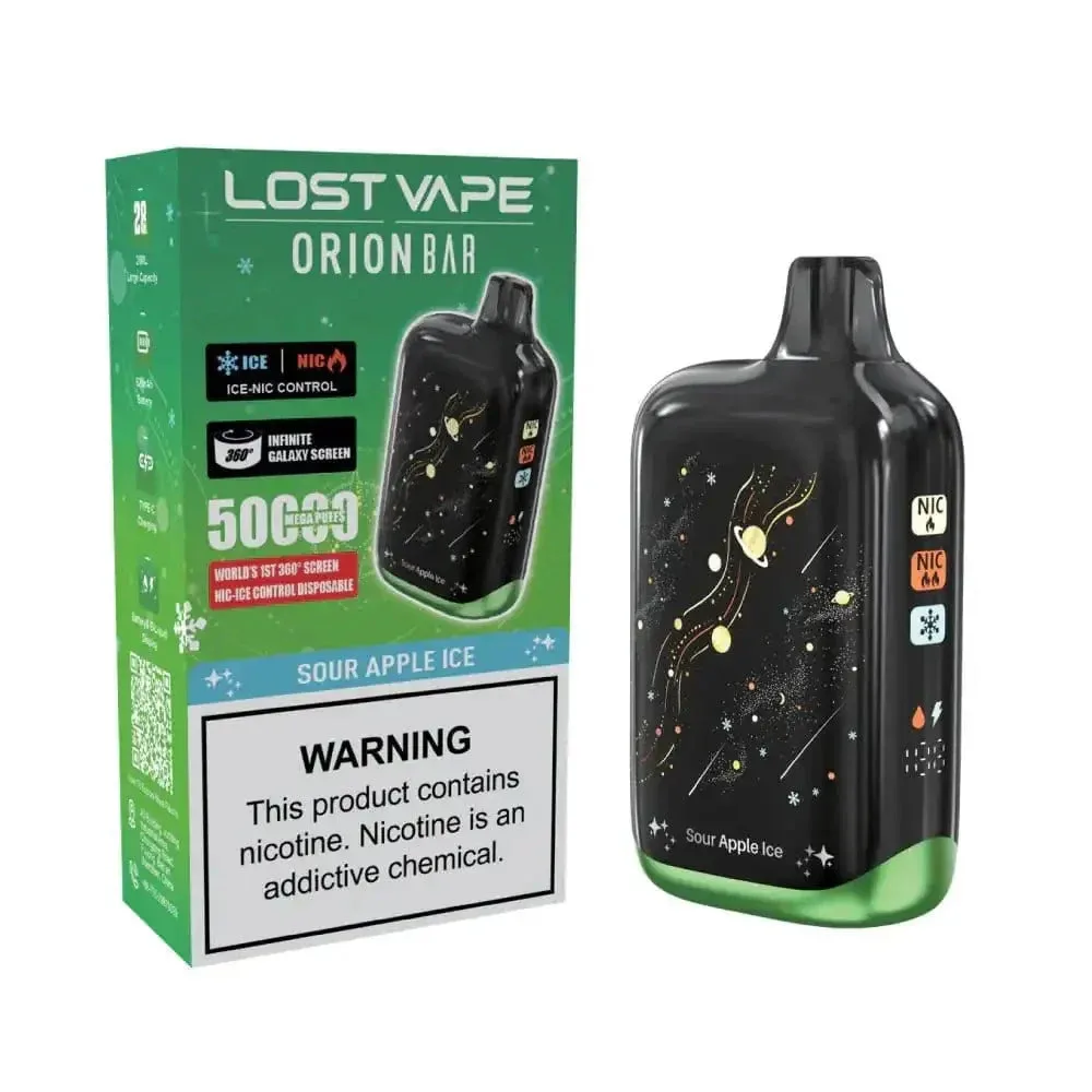 Sour Apple Ice - Lost Vape Orion Bar 50K Disposable