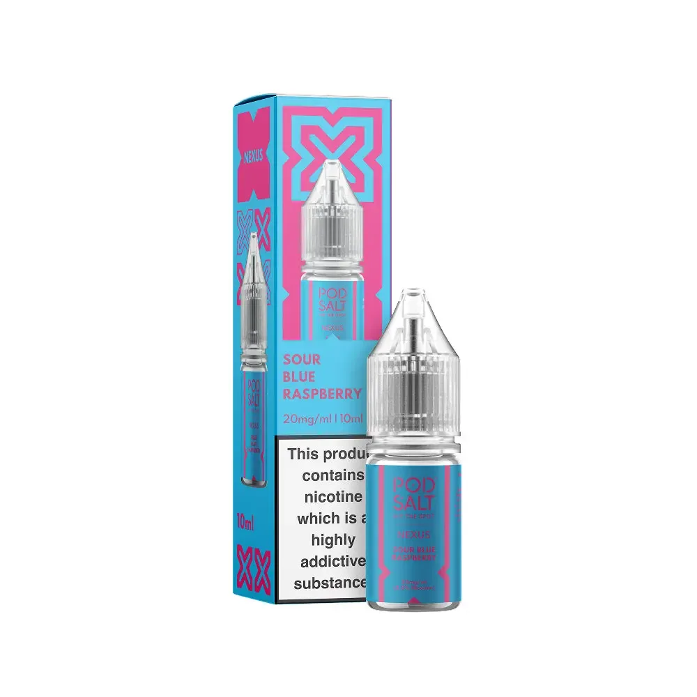 Sour Blue Raspberry 10ml Nic Salt by Pod Salt Nexus