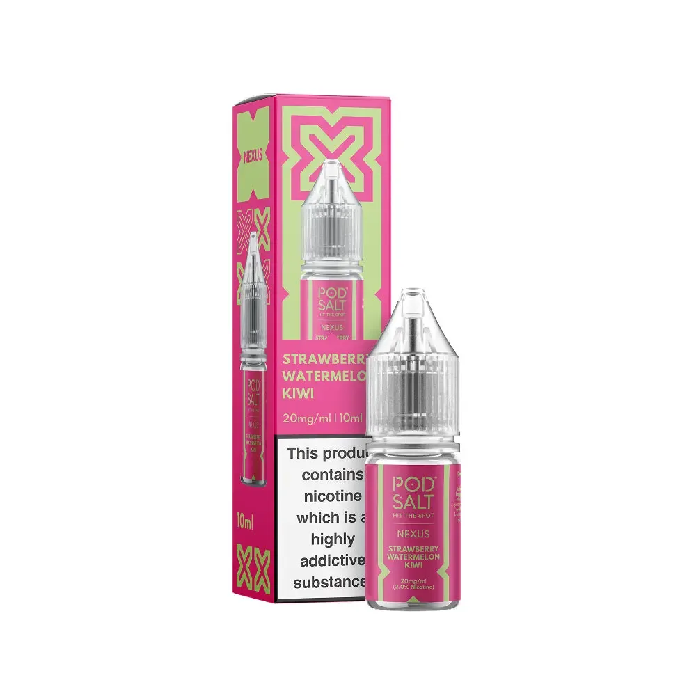 Strawberry Watermelon Kiwi 10ml Nic Salt by Pod Salt Nexus