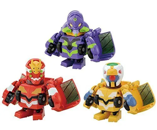Takara Tomy Q Transformers Qtc02 Evangelion 3 Pieces Set Figures