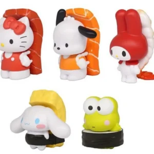 Takara Tomy Sanrio Sushi Mini Figures Complete Set Capsule Toy Japan