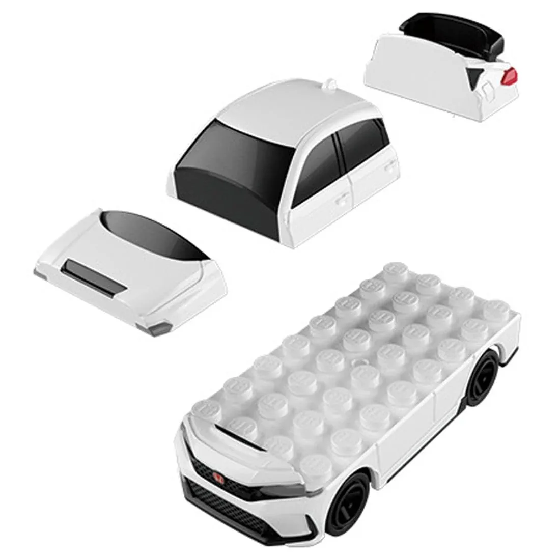 Takara Tomy Tomica Plarail Honda Civic Type R Block Toy Car Model - Image 2