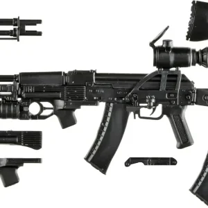 Tomytec Little Armory 1/12 AK74M GP25 Rifle Unpainted Model Kit