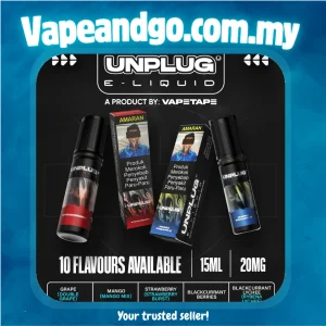 Unplug 15ml E-Liquid Product By VAPETAPE Genuine Stock Buy Now