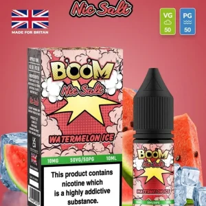Watermelon Ice Boom Nic Salt E Liquid 10ml | 10mg & 20mg | 50/50 VG/PG