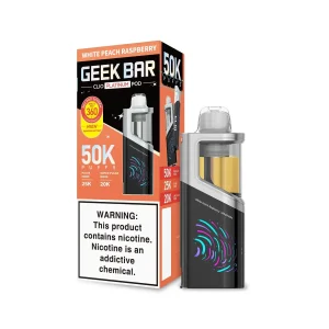 White Peach Raspberry - Geek Bar Clio Platinum 50k Disposable Vape Pod
