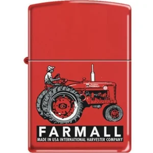 Zippo Lighter - Farmall Super M Red Matte